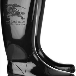 Burberry rain boots